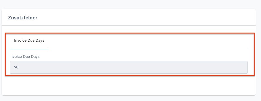 Rechnungsfälligkeitsdatum-Shopware